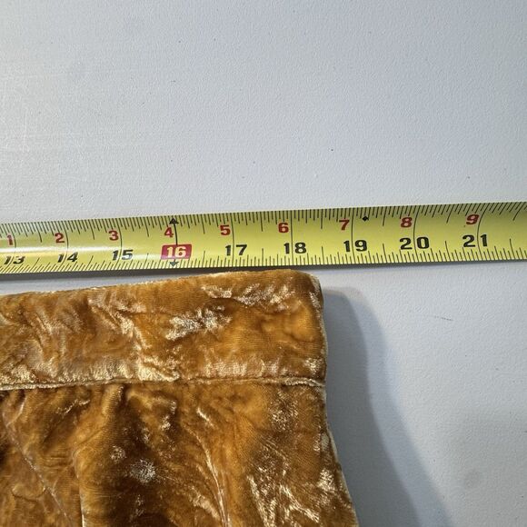 Modcloth Goldenrod Crushed Velvet Circle Skirt Retro Vibes Plus Size 16 Pinup - Picture 6 of 10